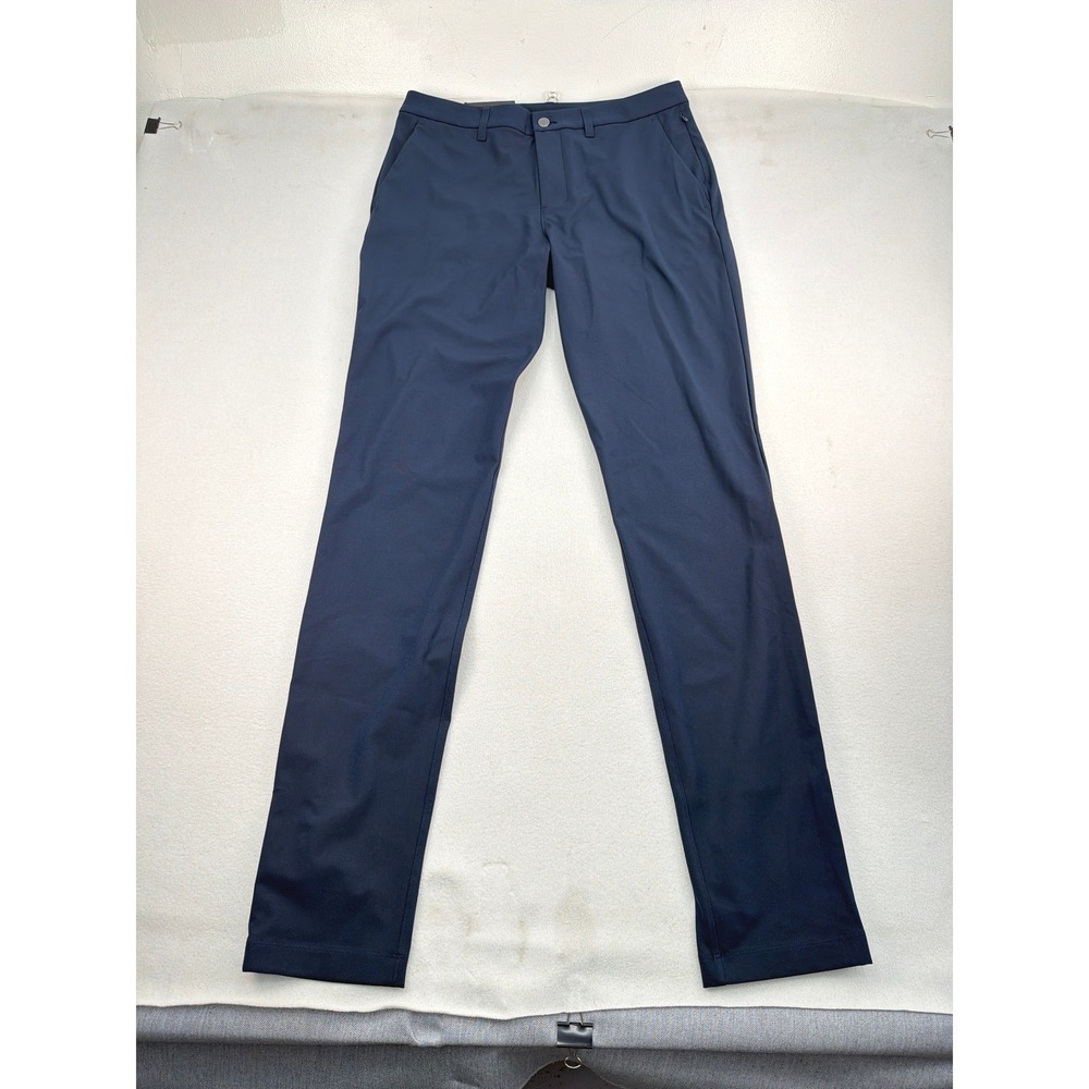 Lululemon ABC Trouser Slim Fit Warpstreme Navy Blue 32W x 37L M5AROT